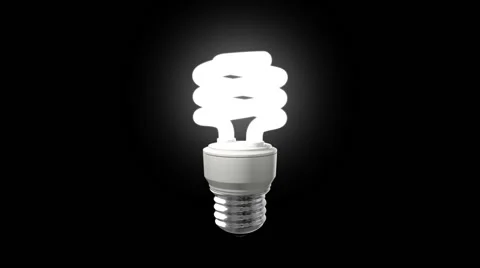 Compact Fluorescent Light Bulb Stock-Footage 65433013