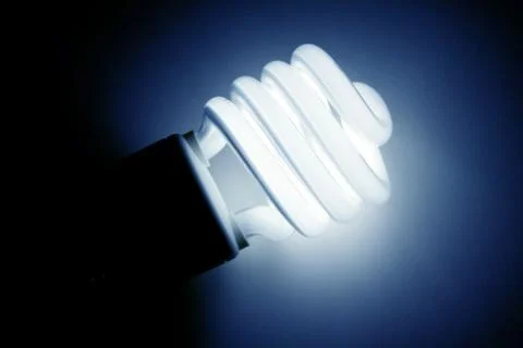 Compact Fluorescent Lightbulb Stock Photos