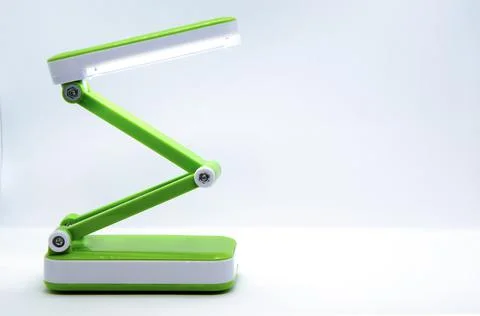 Compact foldable portable LED Desk Lamp with flexible body Stock Photos