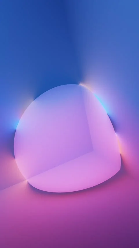 Compact gradient form glowing in colorful vertical seamless loop Stock Footage 347806349