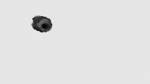 Compact Gray Smoke Cloud With Alpha Channel Stock Footage 339301786