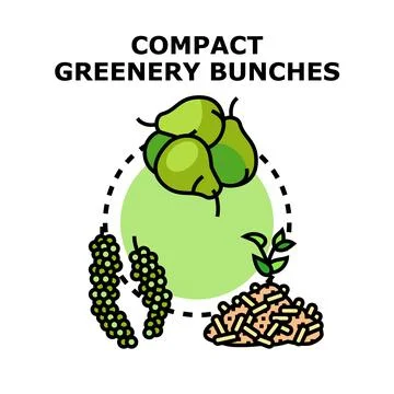 Compact greenery bunches concept with natural elements イラスト素材