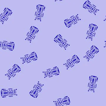 Compact hiking backpack glyph vector seamless pattern 库存插图