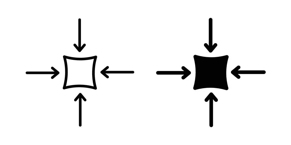 Compact icon vectors. Illustrations in black イラスト素材