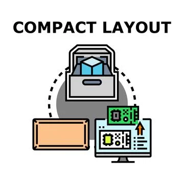 Compact layout and digital engineering process 库存插图