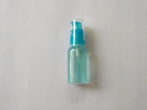 Compact liquid plastic bottle Stock Photos