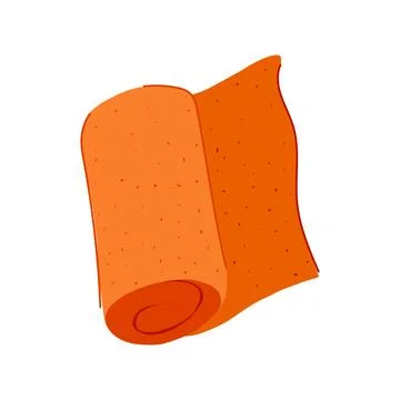 Compact microfiber towel cartoon vector illustration Stock Illustration