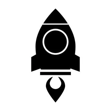 Compact Missile Icon. Rocket. Weapon. Vector. 스톡 일러스트