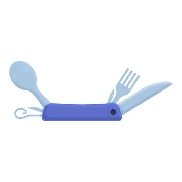 Compact multitool icon, cartoon style Stock Illustration