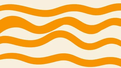 Compact Organic Orange Forms on Cream Background Illustrazione stock