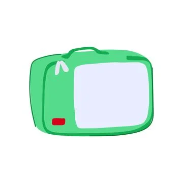 Compact packing cube cartoon vector illustration Stock Illustration