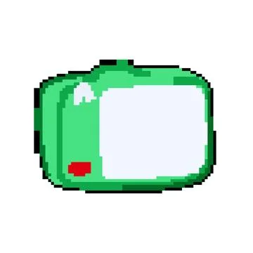Compact packing cube pixel art vector illustration Illustrazione stock