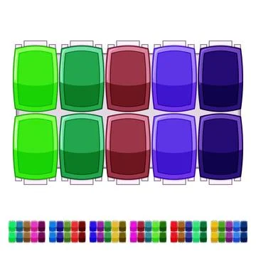 Compact pill organizer cartoon vector graphic Stock Illustration