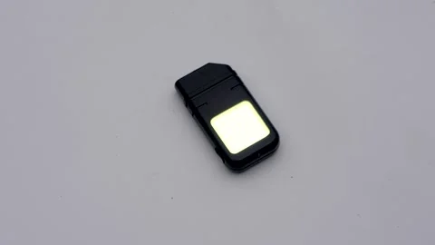 Compact Portable COB LED Flashlight Turning On and Off Stock Footage 343136584