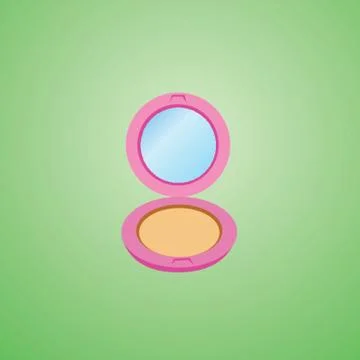 Compact Powder Stock-Illustration