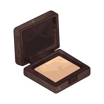 Compact Powder illustration Illustrazione stock