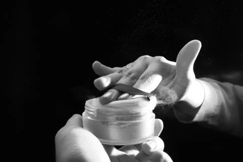 Compact powder Stock Photos