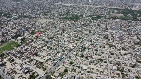 The Compact Rooftops of Jalalabad From Above Video stock 274472922