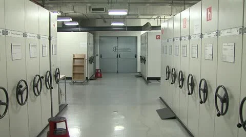 Compact shelves Stock Footage 21096604