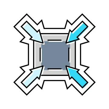 Compact size color icon vector illustration Stock Illustration