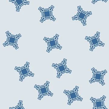 Compact size glyph seamless pattern Stock Illustration