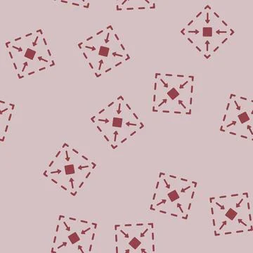 Compact size glyph vector seamless pattern Stock Illustration