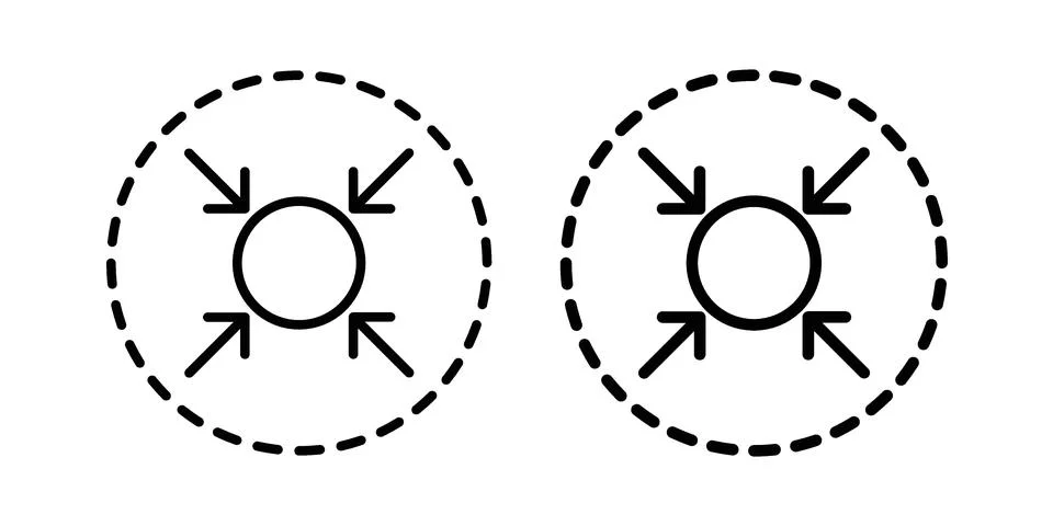 Compact size icon set modern line and solid style collection. イラスト素材