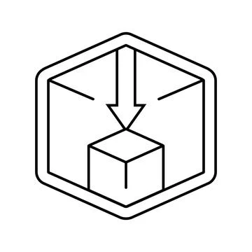 Compact size line icon vector illustration Stock Illustration