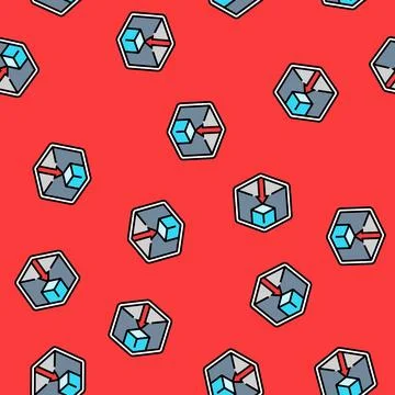 Compact size vector seamless pattern Stock Illustration