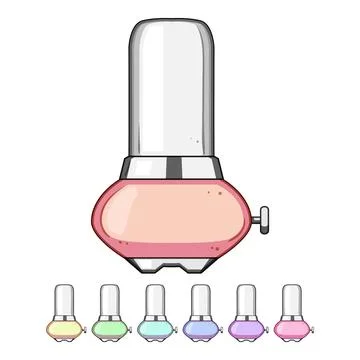 Compact smoothie blender cartoon vector graphic Stock Illustration