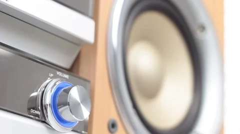Compact stereo system Stock Footage 1068884