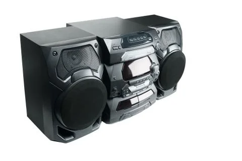 Compact stereo system Stock Photos