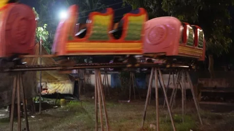 Compact Thrill Rides 스톡 동영상 328521494