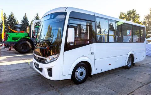 Compact urban bus PAZ Vector Next Stock Photos