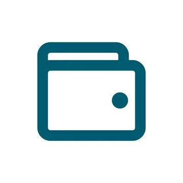 Compact wallet icon. Electronic Wallet. Vector. Ilustração Stock