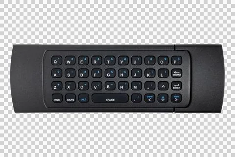 Compact wireless keyboard with QWERTY layout and integrated web keys Stock Photos
