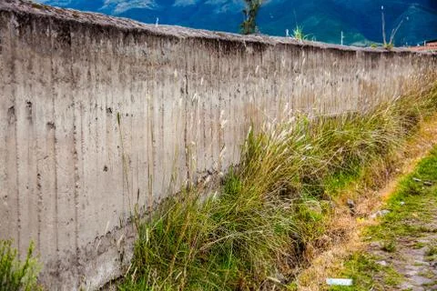 Compacted earth wall, "tapial" Stock Photos