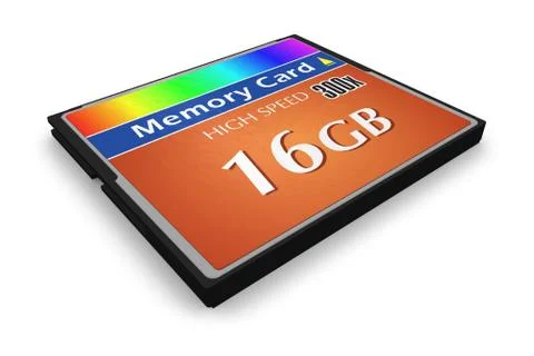 CompactFlash memory card 스톡 일러스트