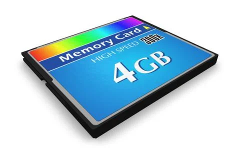 CompactFlash memory card Stock Illustration