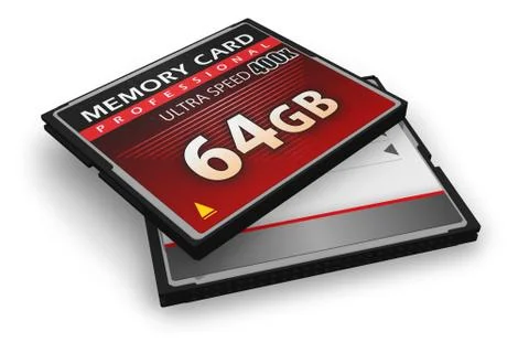 CompactFlash memory cards Stock Illustration
