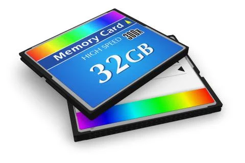 CompactFlash memory cards Illustrazione stock