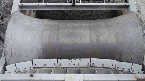 Compaction and leveling of coal in the rail car Stock-Footage 47590655