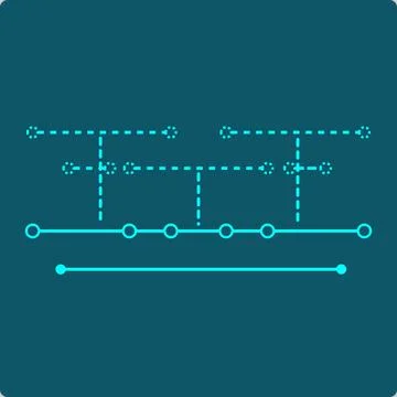 Compactness Finite Subcover Vector - Interval Covered by Open Sub-Intervals Illustrazione stock