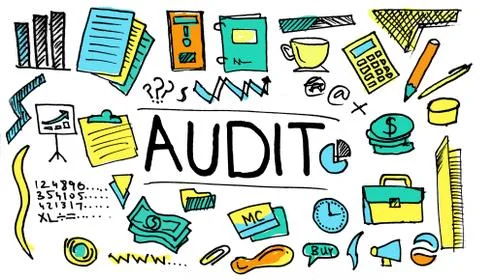 Company Audit status Stock Illustration