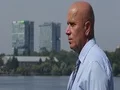 Company Businessman Outside Office Building Looking Around Waiting Partner 4k or 4k+ Resolution