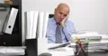 Company Businessman Tired Sleeping Office Working Overtime Late Hour Evening Job 4k or 4k+ Resolution