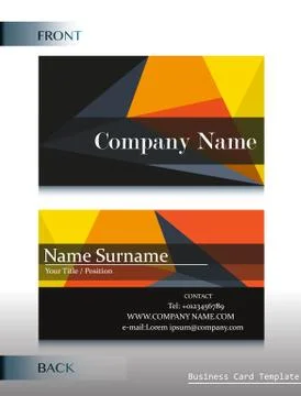 A company calling card Illustrazione stock
