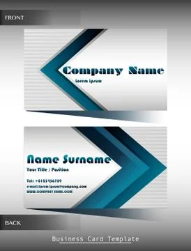 A company calling card Illustrazione stock