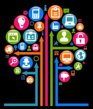 Company communication Stock Illustration