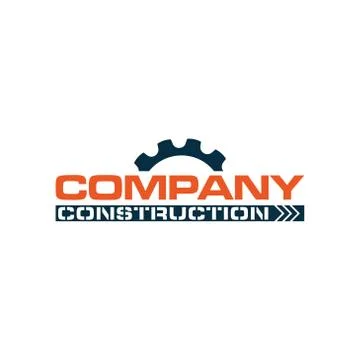 COMPANY construction logo Stock Illustration